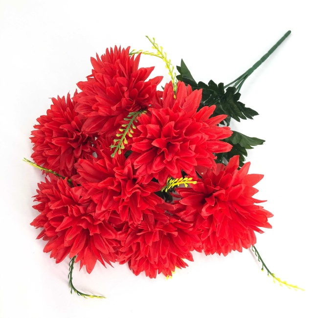 Букет астр с травкой "FITTONE", 7г., выс. 55см, цв.микс