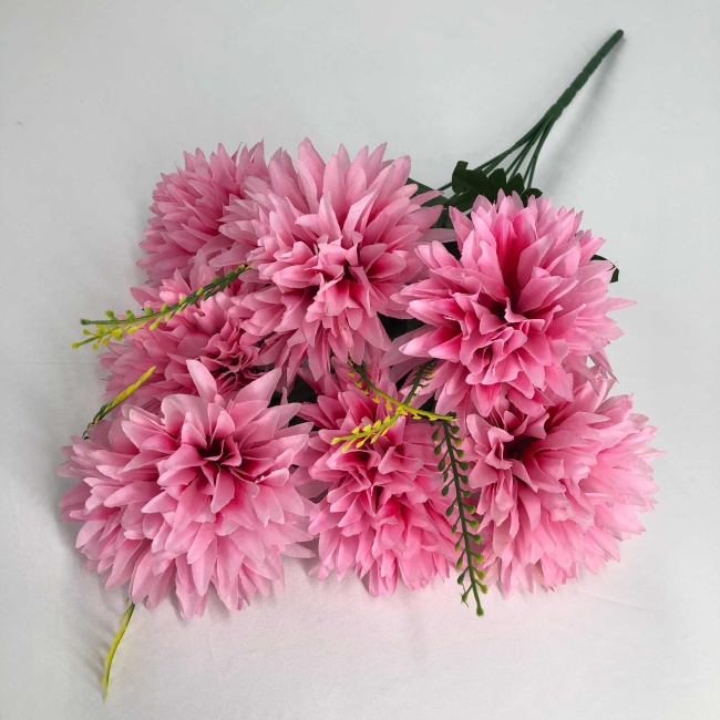 Букет астр с травкой "FITTONE", 7г., выс. 55см, цв.микс