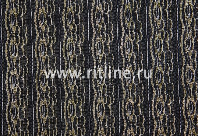 Кружево (под польское) разрывное "FITTONE", шир.4,6 см, цв.белое с золотом