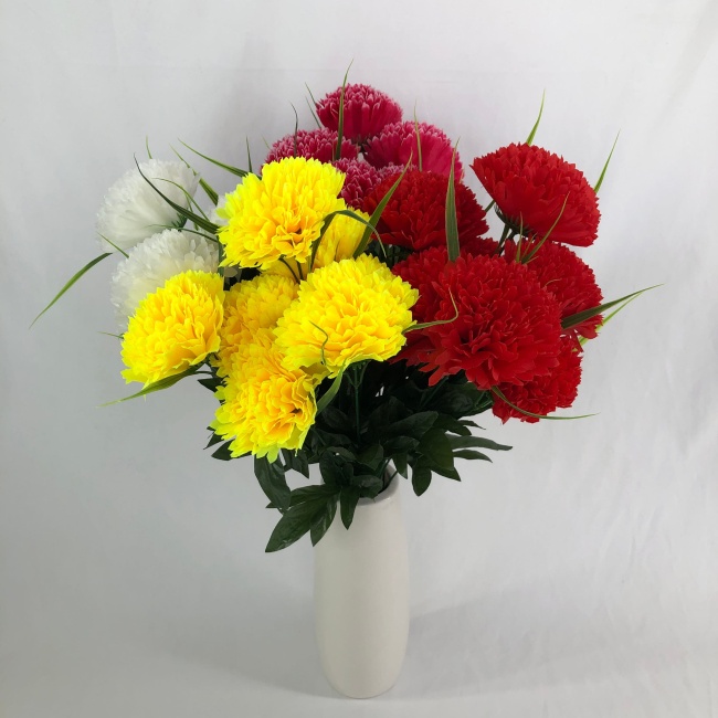 Букет гвоздик "FITTONE", 7г., выс. 55см, цв.микс