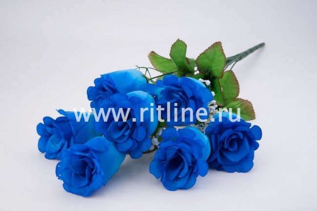 Букет бутонов роз "Fittone", 7г, выс.52, цв.микс