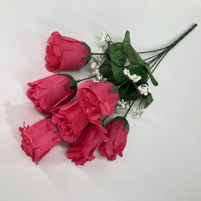 Букет бутонов роз "Fittone", 7г, выс.52, цв.микс