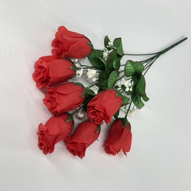 Букет бутонов роз "Fittone", 7г, выс.52, цв.микс