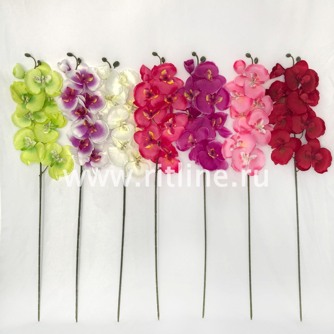 Ветка орхидеи, 8г, выс. 70 см, атлас, цв. микс FITTONE