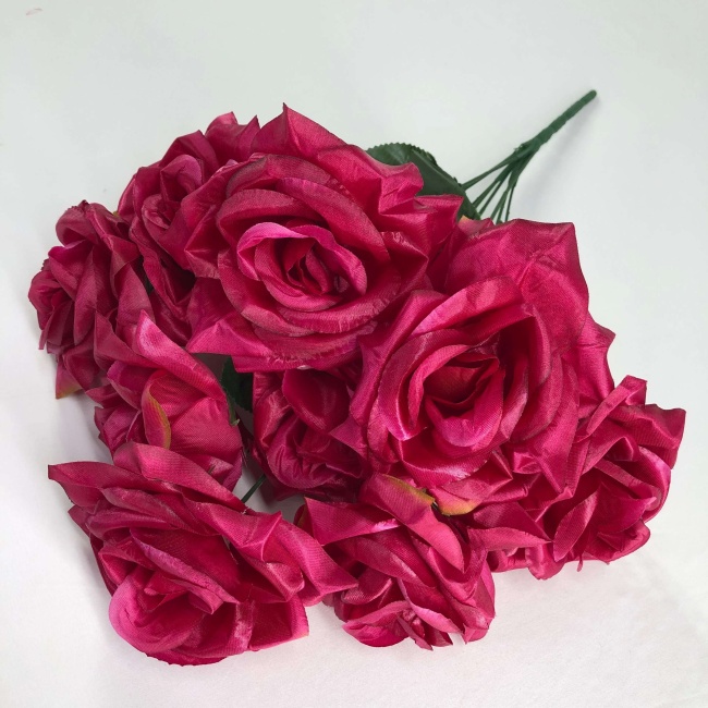 Букет роз "FITTONE", 9г, выс. 49см, шелк, цв.микс