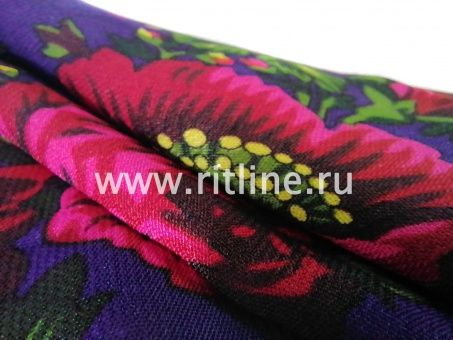 Бабушкин платок цветной, 80х75см, "FITTONE" Бабушкин платок цветной, 80х75см, "FITTONE"
