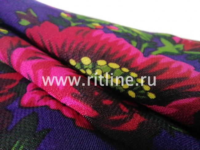 Бабушкин платок цветной, 80х75см, "FITTONE"