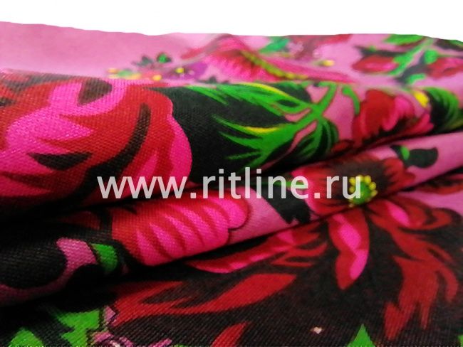 Бабушкин платок цветной, 80х75см, "FITTONE"