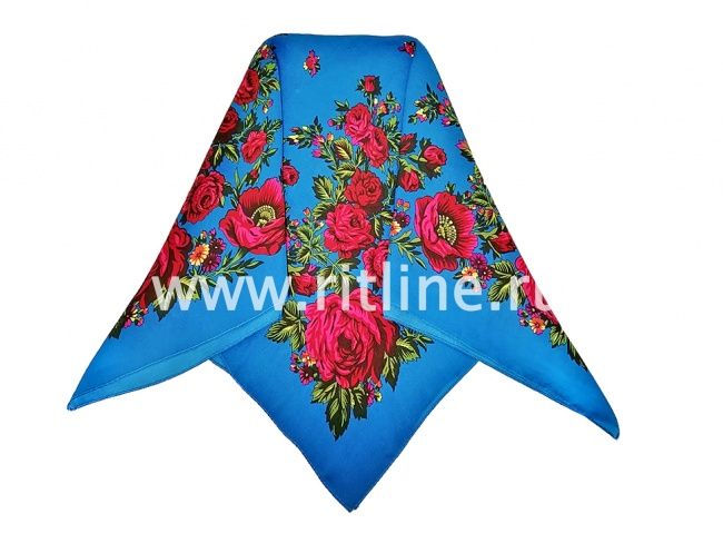 Бабушкин платок цветной, 80х75см, "FITTONE"