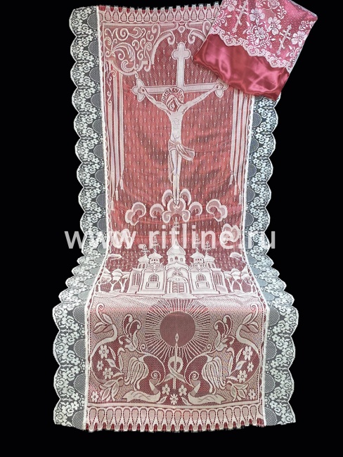 Комплект КАП (Н+П) (атлас, тюлевое полотно, белое широкое кружево) "FITTONE" Комплект КАП (Н+П) (атлас, тюлевое полотно, белое широкое кружево) "FITTONE"