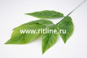 Ветка манго "FITTONE", 5л, выс.60см, с принтом, цв.зеленый Ветка манго "FITTONE", 5л, выс.60см, с принтом, цв.зеленый