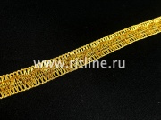 Тесьма золото, 1256, 25 ярдов, ширина 2 см "FITTONE" Тесьма золото, 1256, 25 ярдов, ширина 2 см "FITTONE"