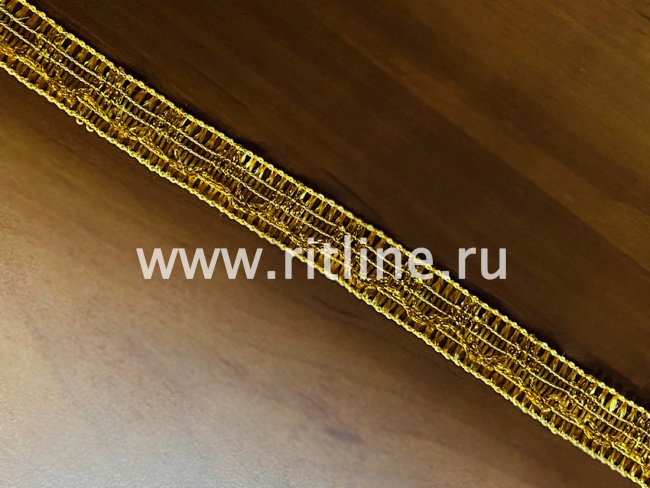 Тесьма 1256, золото, шир. 2 см, 25 ярдов FITTONE