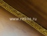 Тесьма золото, 1256, 25 ярдов, ширина 2 см "FITTONE"