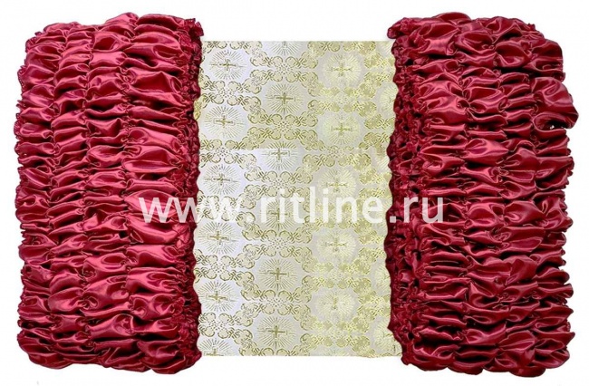 Обивка Fittone атлас, верх парча с крестом