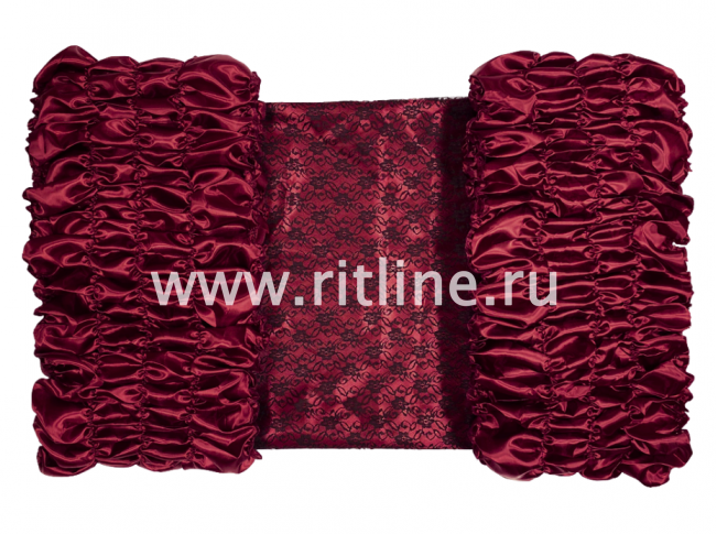 Обивка атласная с гипюром (верх атлас с гипюром + боковины атлас) FITTONE