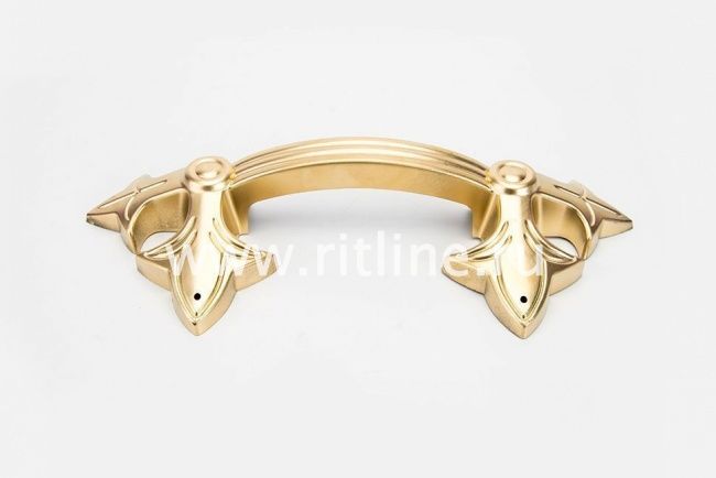 Ручка для гроба "MOREFIX" серия "Лилия" крашеная, золото