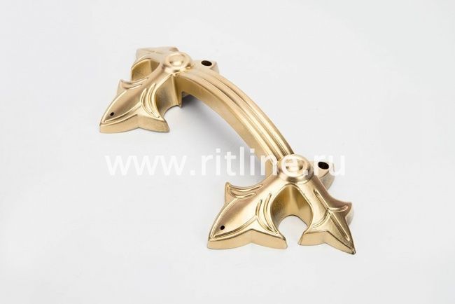 Ручка для гроба "MOREFIX" серия "Лилия" крашеная, золото