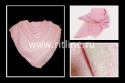 Платок с цветочным принтом и блестками FITTONE LUXE
