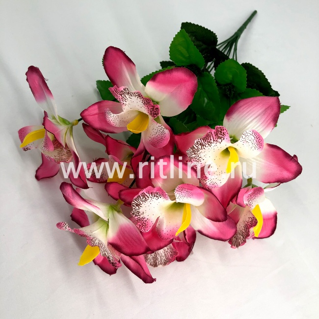 Букет орхидей "FITTONE", 8г., выс. 46см, цв.микс