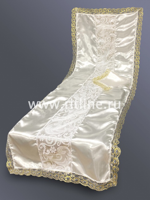 Комплект (атлас, гипюровая вставка, кружево) FITTONE Комплект (атлас, гипюровая вставка, кружево) FITTONE