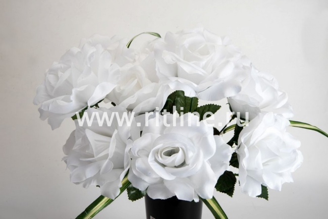 Букет роз "Fittone", 9г, выс.44см, цв.mix, плотный атлас Букет роз "Fittone", 9г, выс.44см, цв.mix, плотный атлас