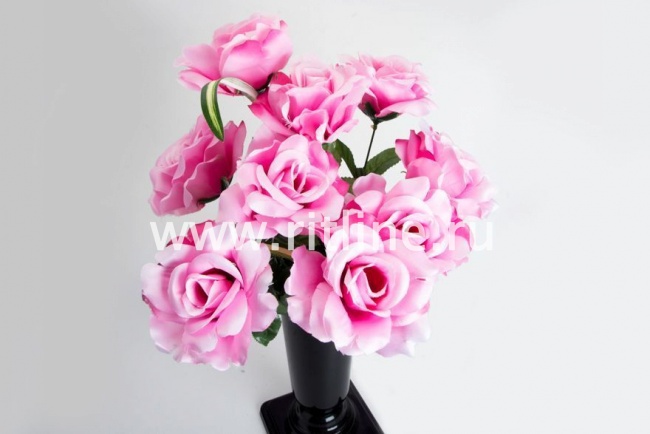 Букет роз "Fittone", 9г, выс.44см, цв.mix, плотный атлас Букет роз "Fittone", 9г, выс.44см, цв.mix, плотный атлас