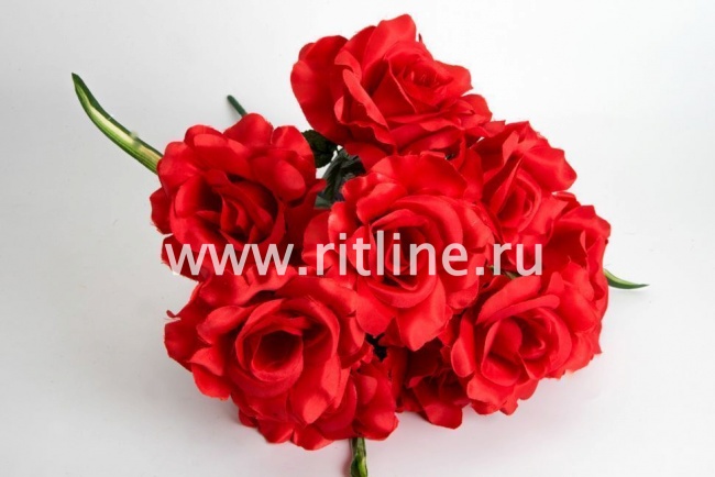 Букет роз "Fittone", 9г, выс.44см, цв.mix, плотный атлас Букет роз "Fittone", 9г, выс.44см, цв.mix, плотный атлас