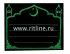 Табличка пластик Morefix мусульманская пл. (245х185мм), цв. черный глянец с зеленым/золотым рисунком