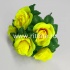 Букет роз "FITTONE", 6г, выс. 34см, шелк, цв.микс