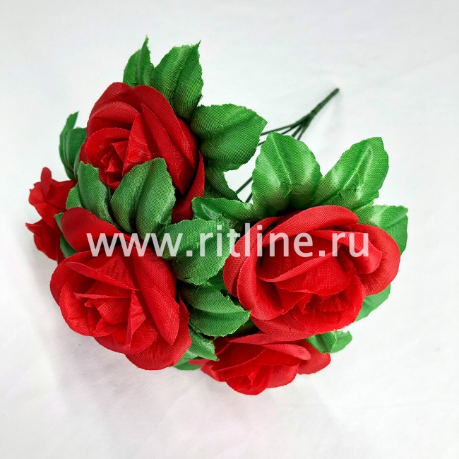 Букет роз, 6г, выс. 34 см, шелк, цв. микс FITTONE Букет роз, 6г, выс. 34 см, шелк, цв. микс FITTONE