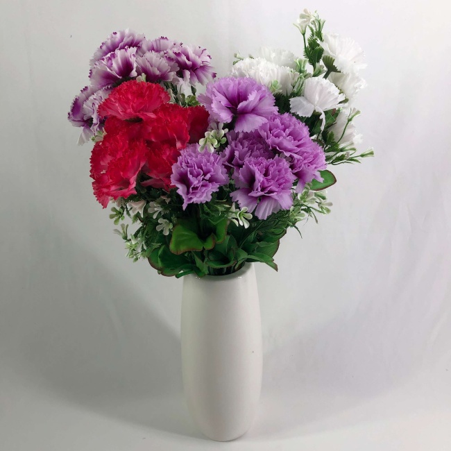 Букет гвоздик "FITTONE", 10г., выс. 40см, цв.микс