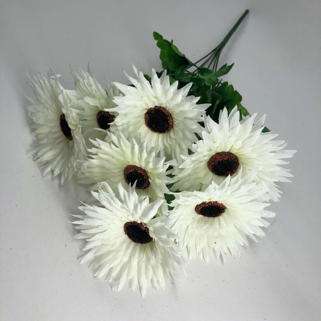 Букет гербер "FITTONE", 7г., выс. 52см, цв.микс