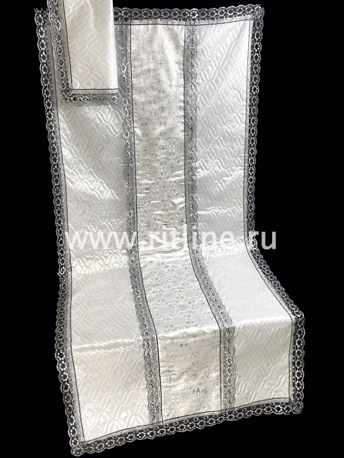 Комплект (т/с атласная "Венеция", парча "Солнечный крест", кружево) FITTONE