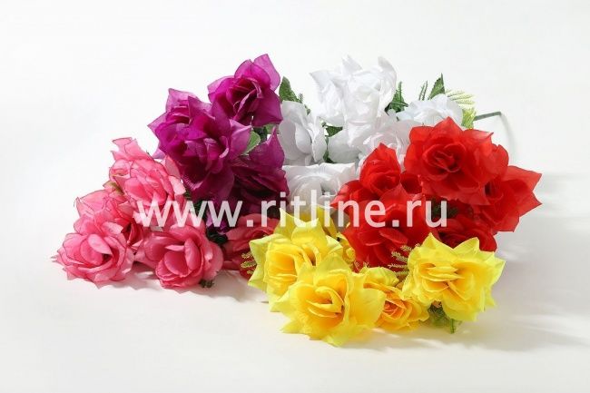 Букет роз "Fittone", 7г, выс.47, цв.микс