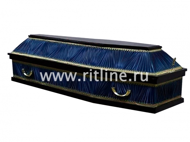 Гроб комби 6-ти гранник, цв.тёмно-синий-гофре, р.190 "MOREFIX" Гроб комби 6-ти гранник, цв.тёмно-синий-гофре, р.190 "MOREFIX"