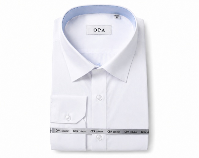 Рубашка мужская, серия "OPA", цв. белый FITTONE Рубашка мужская, серия "OPA", цв. белый FITTONE