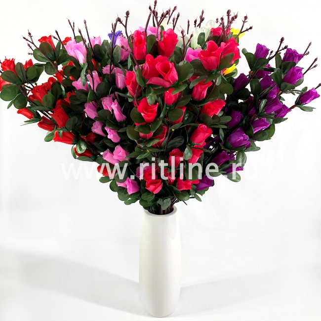 Букет роз "FITTONE", 42г, выс. 60см, цв.микс Букет роз "FITTONE", 42г, выс. 60см, цв.микс