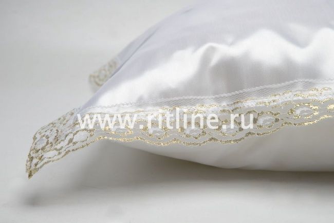 Подушка (атлас + шелк, кружево, синтепон) FITTONE