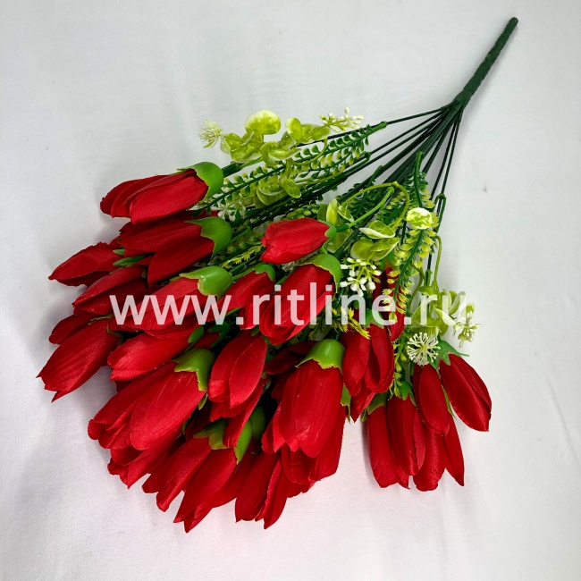 Букет крокусов с травкой "FITTONE", 18 веток, 54г, выс. 52см, цв.микс Букет крокусов с травкой "FITTONE", 18 веток, 54г, выс. 52см, цв.микс