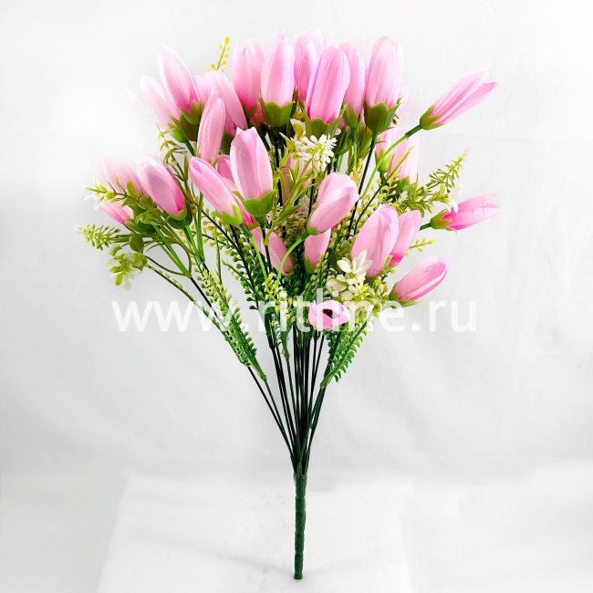 Букет крокусов с травкой "FITTONE", 18 веток, 54г, выс. 52см, цв.микс Букет крокусов с травкой "FITTONE", 18 веток, 54г, выс. 52см, цв.микс