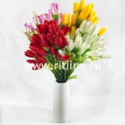 Букет крокусов с травкой "FITTONE", 18 веток, 54г, выс. 52см, цв.микс