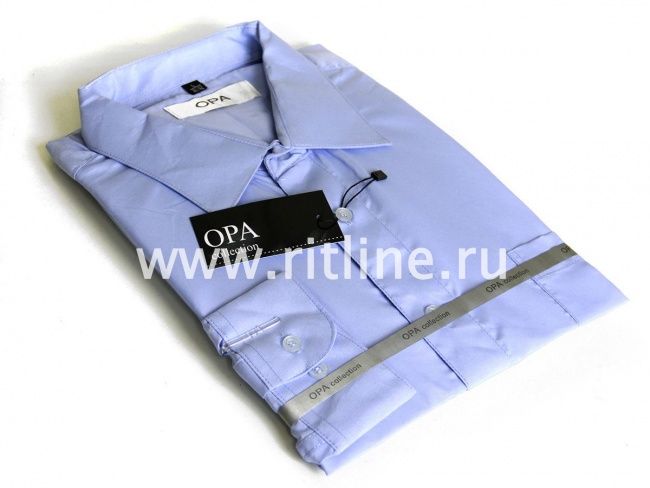 9919 Рубашка мужская Fittone, серия "OPA", цв.св.сирень 9919 Рубашка мужская Fittone, серия "OPA", цв.св.сирень