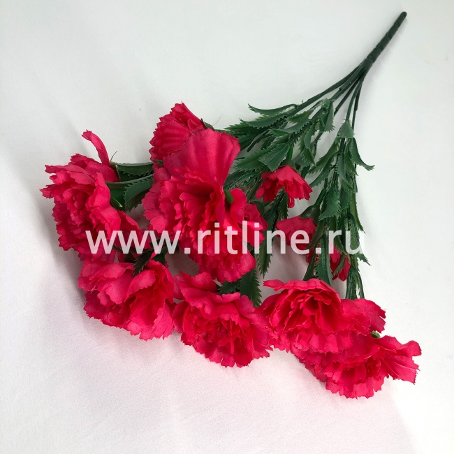 Букет гвоздик "FITTONE", 7г, выс. 39см, цв.микс