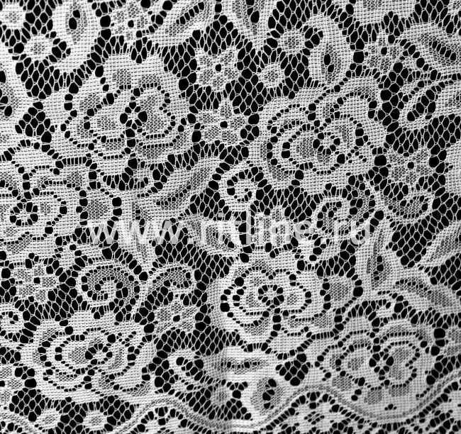 Шарф FITTONE гипюровый с цветами (132*31)