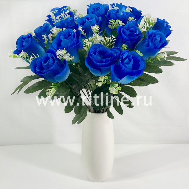 Букет роз с травкой "FITTONE", 18г, выс. 40см, цв.микс Букет роз с травкой "FITTONE", 18г, выс. 40см, цв.микс