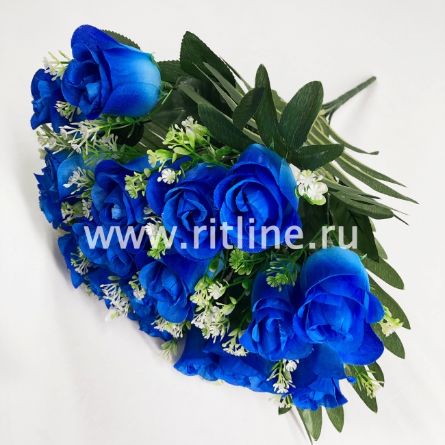 Букет роз с травкой "FITTONE", 18г, выс. 40см, цв.микс Букет роз с травкой "FITTONE", 18г, выс. 40см, цв.микс