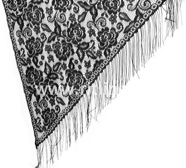 Косынка FITTONE гипюровая с цветами