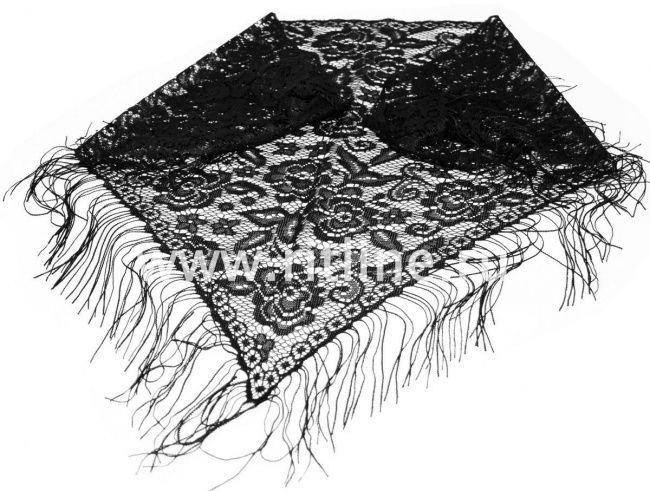 Косынка FITTONE гипюровая с цветами