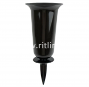 Ваза пластмассовая со штырем, H-37 см (чаша и штырь) FITTONE